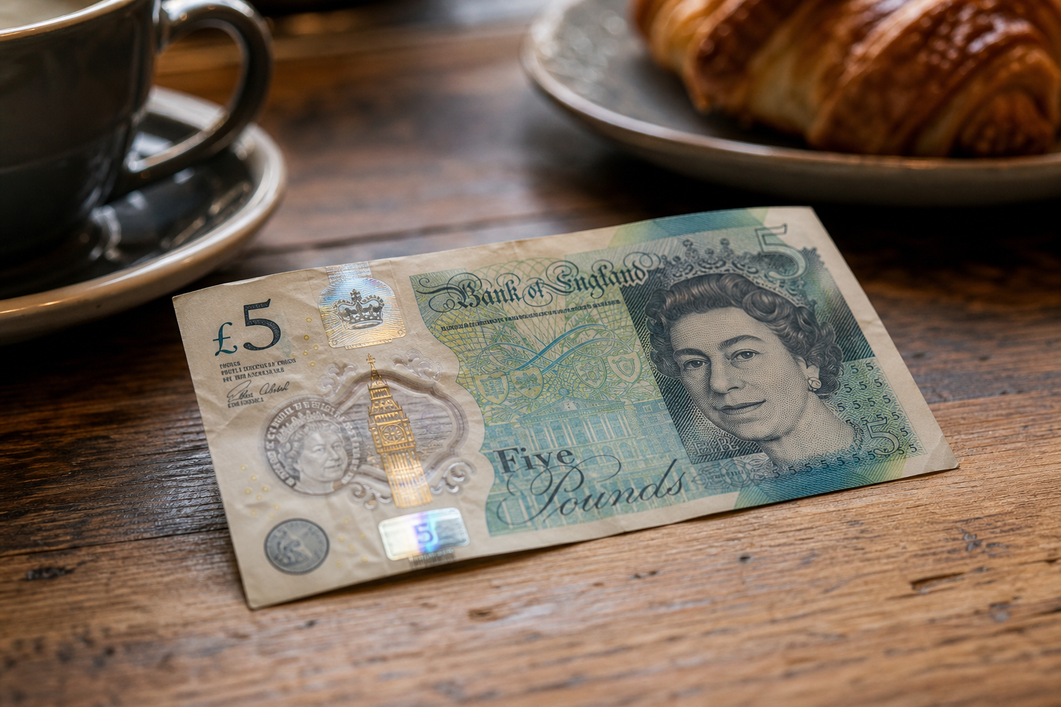 five pound note