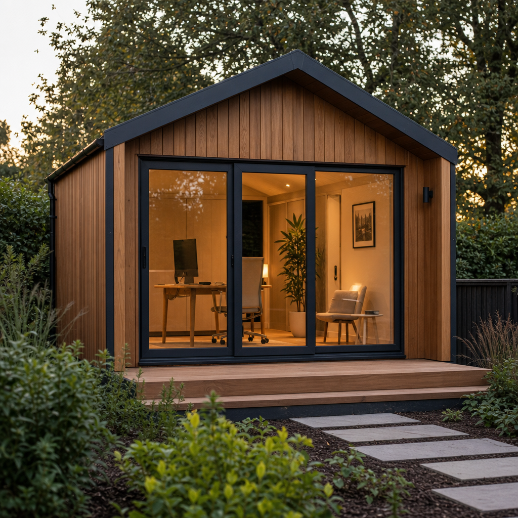 Luxurious garden room interior design