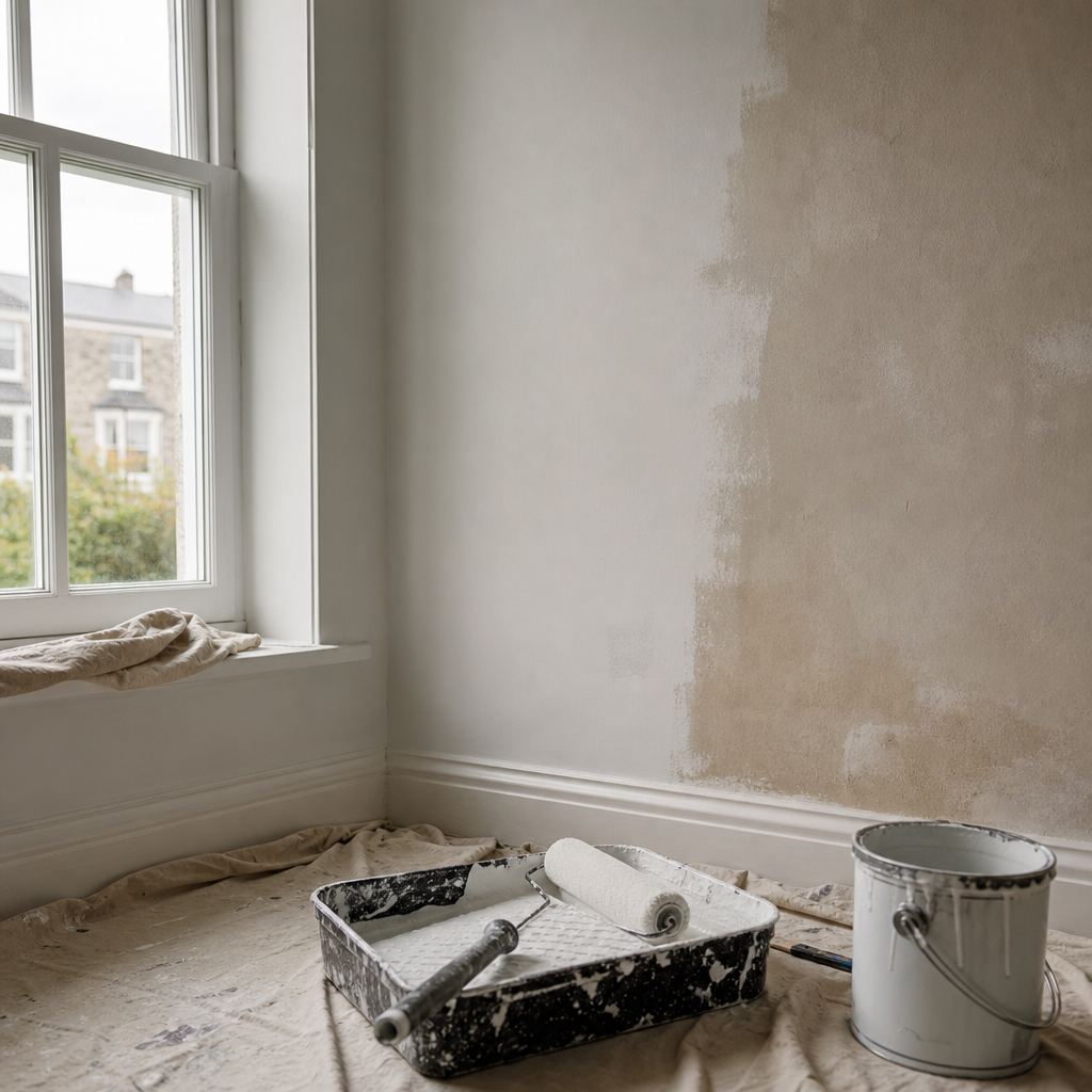 Room being painted