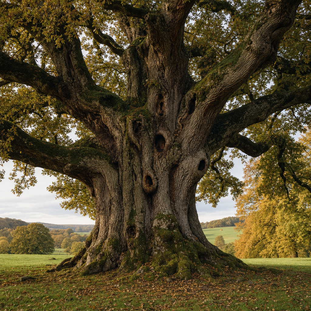 Ancient oak tree