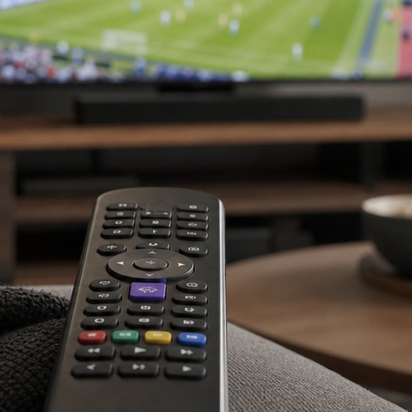 football on TV — detail