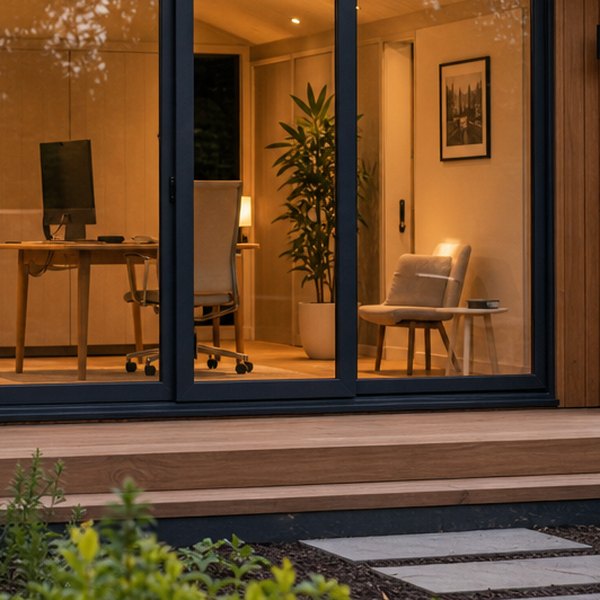 Luxurious garden room interior design — detail