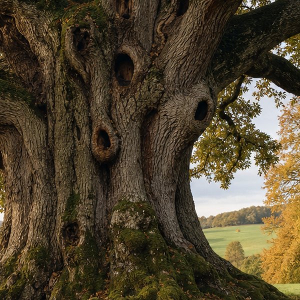 Ancient oak tree — detail