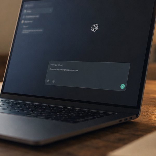 laptop on a desk — detail
