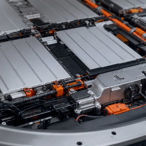 electric car batteries — detail